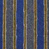 Tissus couture polyester imprimé rayures bleu et gris Tissus couture polyester imprimé rayures bleu et gris