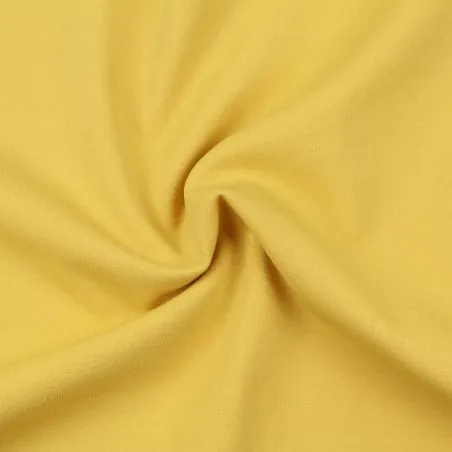Tissus crêpe de polyester uni jaune