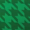 Tissu coton vert bouteille imprimé géométrique vert brillant Tissu coton vert bouteille imprimé géométrique vert brillant