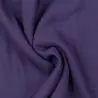 Tissus crêpe de polyester violet double face lilas