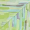 Tissus viscose vert imprimé géométrique jaune