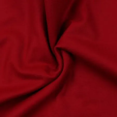 Tissus laine cachemire uni rouge