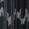 Tissus couture polyester noir imprimé géométrique