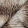 Tissus couture polyester beige imprimé tigre Tissus couture polyester beige imprimé tigre