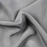 Tissu crêpe de soie uni gris perle