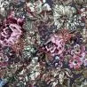 Tissu jersey gris imprimé fleuri Tissu jersey gris imprimé fleuri