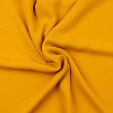 Tissu mousseline de polyester safran