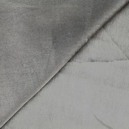 Tissus satin polyester gris anthracite - Toucher soie