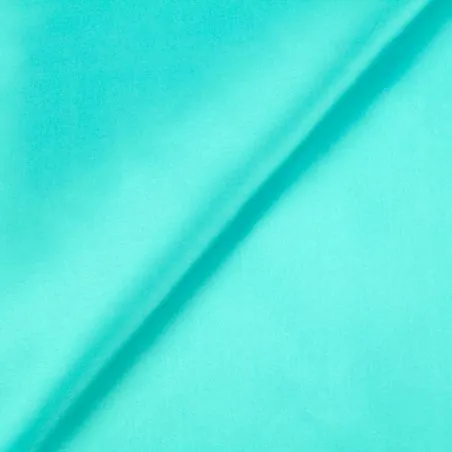 Tissu satin de soie uni de couleur turquoise Tissu satin de soie uni de couleur turquoise
