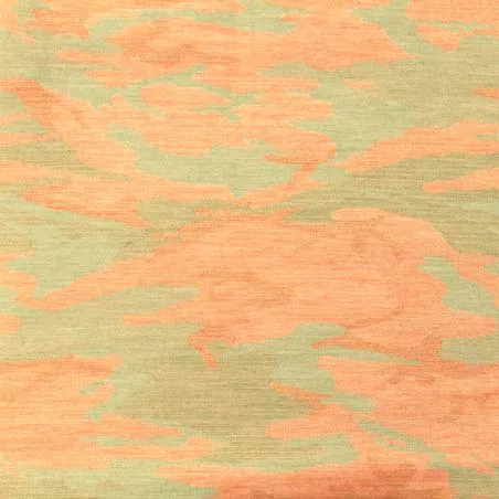 Tissu coton camouflage saumon et vert Tissu coton camouflage saumon et vert