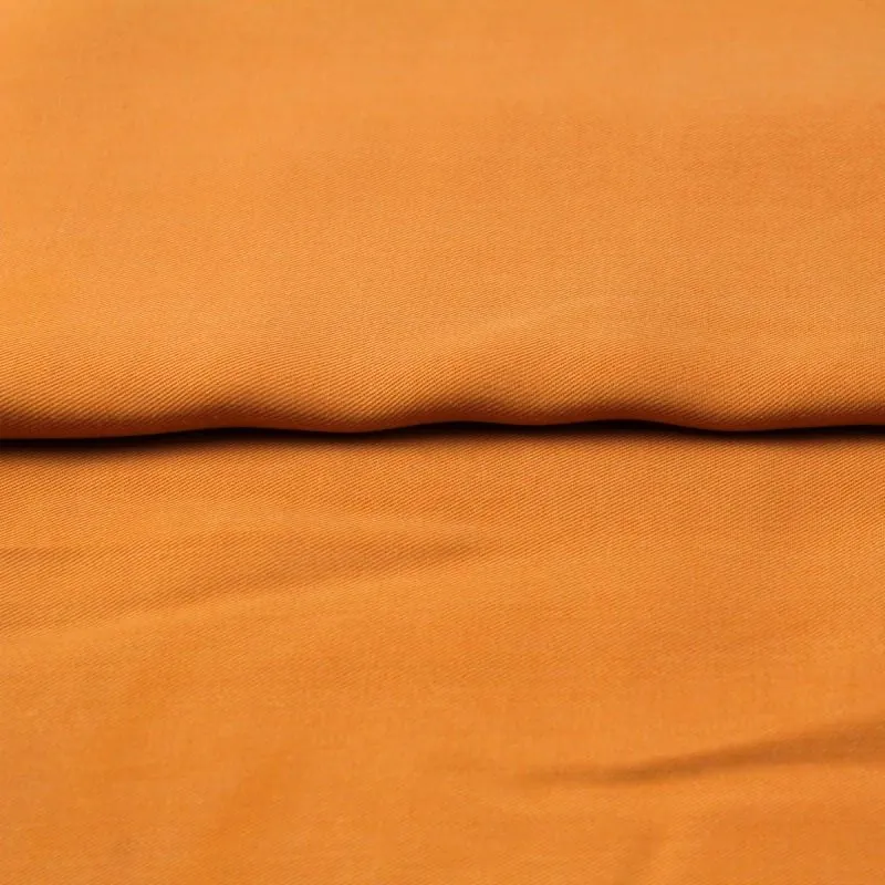 Tissu tencel orange