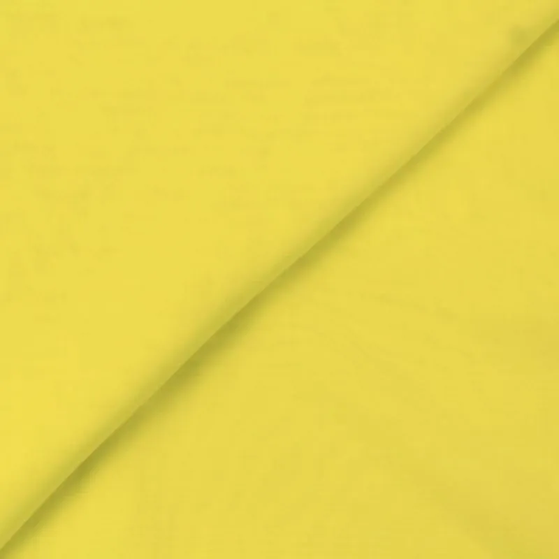 Tissu Mousseline de polyester uni jaune
