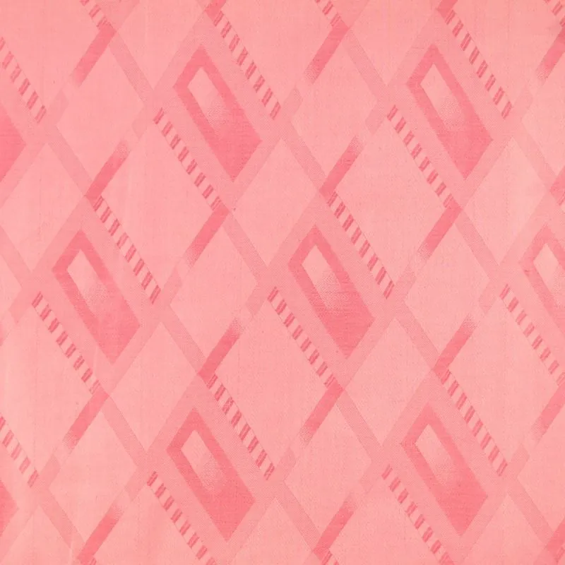 Bazin coton riche rose imprimé motifs géométriques