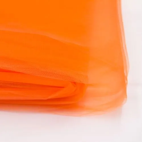 Tissu Tulle uni orange Tissu Tulle uni orange