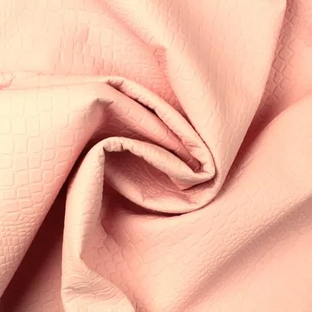 Simili cuir croco de couleur rose Simili cuir croco de couleur rose