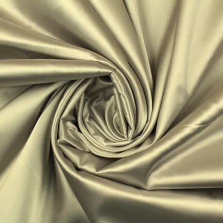 Tissus satin polyester gris perle Tissus satin polyester gris perle