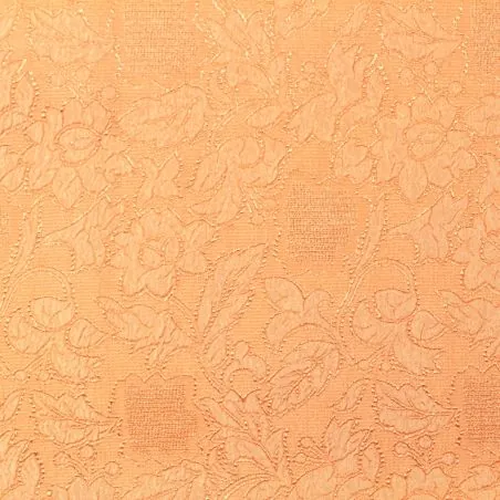 Tissus de couleur saumon imprimé fleuri Tissus de couleur saumon imprimé fleuri