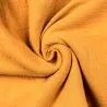 Tissu wax Coton jaune imprimé motifs géométriques Tissu wax Coton jaune imprimé motifs géométriques