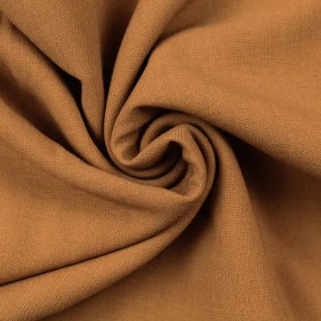 Tissu jersey uni marron claire Tissu jersey uni marron claire