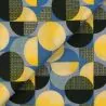 Tissu Coton Bleu Clair avec Imprimé Géométrique Tissu Coton Bleu Clair avec Imprimé Géométrique