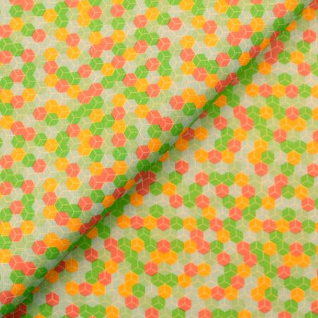 Tissu coton imprimé géométrique Tissu coton imprimé géométrique