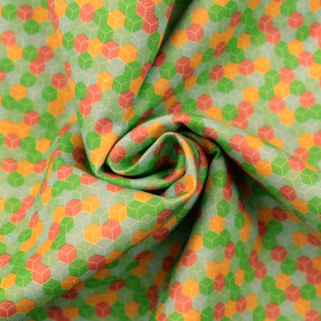 Tissu coton imprimé géométrique Tissu coton imprimé géométrique