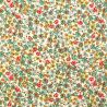 Tissu en coton blanc à imprimé fleuri multicolore Tissu en coton blanc à imprimé fleuri multicolore