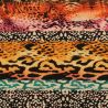 Tissu en viscose imprimé peau de bête multicolore Tissu en viscose imprimé peau de bête multicolore