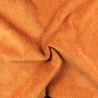 Tissu velours milleraie uni de couleur auburn Tissu velours milleraie uni de couleur auburn