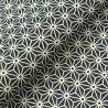Tissu de coton bleu foncé à motif japonais géométrique Tissu de coton bleu foncé à motif japonais géométrique
