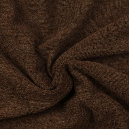 Tissu jersey côtelé marron foncé Tissu jersey côtelé marron foncé