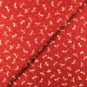 Tissu coton rouge imprimé papillons Tissu coton rouge imprimé papillons