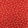 Tissu coton rouge imprimé papillons Tissu coton rouge imprimé papillons