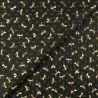 Tissu coton noir imprimé papillons Tissu coton noir imprimé papillons