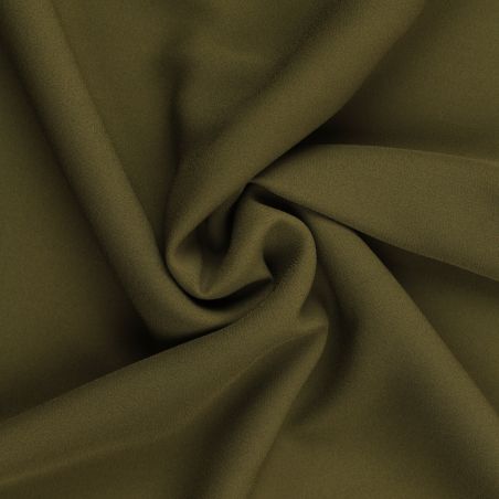 Tissu polyester micro fibre uni vert taupe Tissu polyester micro fibre uni vert taupe