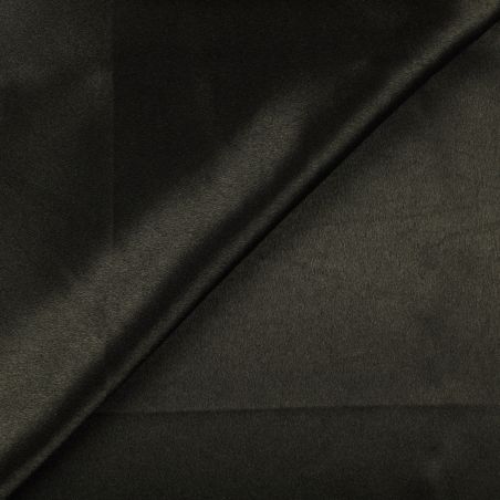 Tissu en satin lourd crêpe noir uni Tissu en satin lourd crêpe noir uni