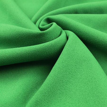 Tissus crêpe vert uni Tissus crêpe vert uni