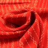Tissu Satin Polyester Rouge à Impression Géométrique Tissu Satin Polyester Rouge à Impression Géométrique