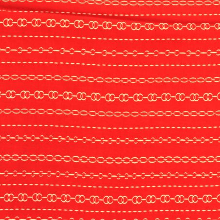 Tissu Satin Polyester Rouge à Impression Géométrique Tissu Satin Polyester Rouge à Impression Géométrique
