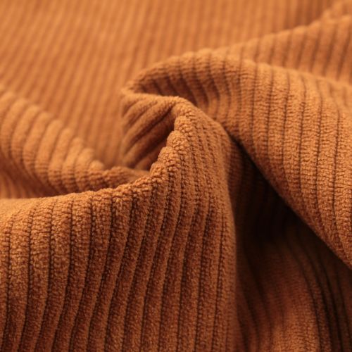 Tissu Velours Côtelé Uni Marron - Élégance et Polyvalence pour Mode et Décoration Tissu Velours Côtelé Uni Marron - Élégance et Polyvalence pour Mode et Décoration