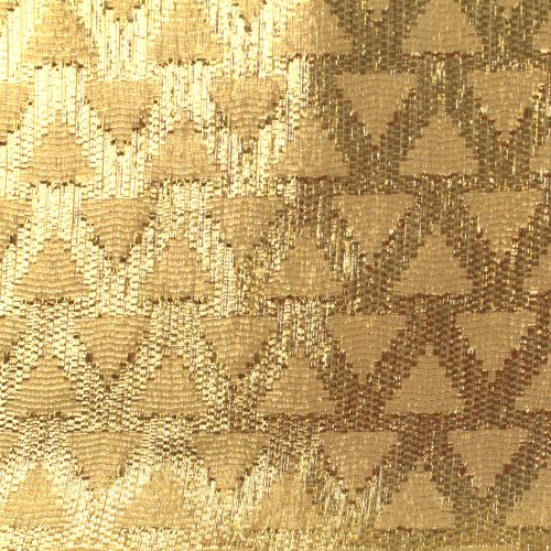 Tissu Tlija Satin Brillant à Motif Géométrique Doré Tissu Tlija Satin Brillant à Motif Géométrique Doré