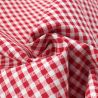 Tissu vichy à petits carreaux rouge et blanc Tissu vichy à petits carreaux rouge et blanc