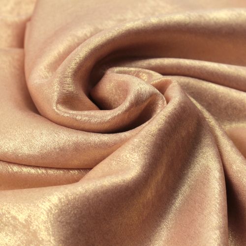 Tissus lamé de couleur rose poudré crêpe irisé Tissus lamé de couleur rose poudré crêpe irisé