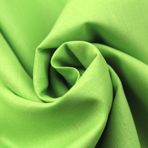 Tissu Popeline Coton Uni Vert Anis - Haute Qualité Tissu Popeline Coton Uni Vert Anis - Haute Qualité