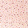 Tissu en coton beige avec imprimé cœurs roses multicolores – Idéal pour couture & déco Tissu en coton beige avec imprimé cœurs roses multicolores – Idéal pour couture & déco
