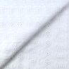 Tissu Broderie Anglaise Blanc à Motifs Géométriques – Élégance & Légèreté Tissu Broderie Anglaise Blanc à Motifs Géométriques – Élégance & Légèreté