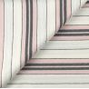 Tissu Coton pour Chemise – Rayures Noires, Blanches et Roses – Léger & Confortable Tissu Coton pour Chemise – Rayures Noires, Blanches et Roses – Léger & Confortable