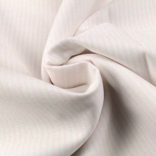 Tissu Coton pour Chemise – Blanc à Rayures Roses – Élégant & Respirant Tissu Coton pour Chemise – Blanc à Rayures Roses – Élégant & Respirant